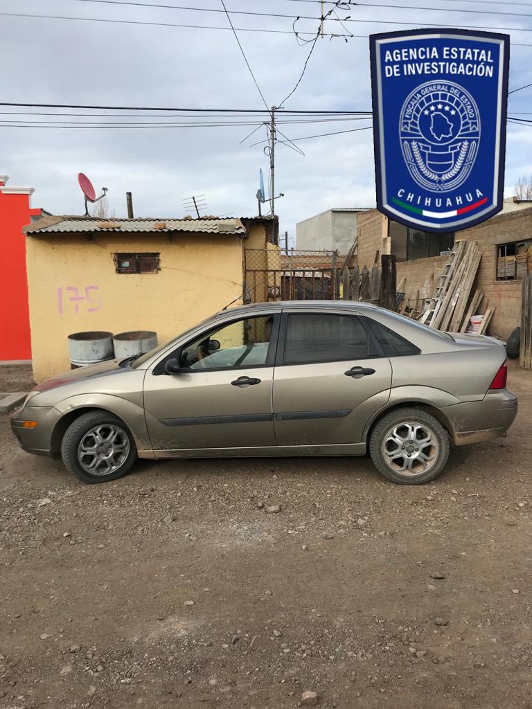 Asegura AEI Occidente vehículo con reporte de robo en la ciudad de Cuauhtémoc