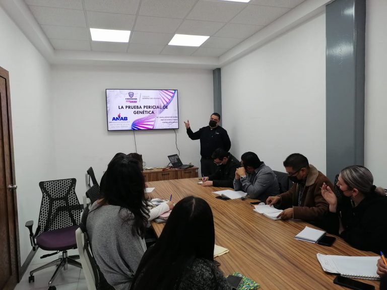 Imparten curso de genética pericial a MPs de la Fiscalía de la Mujer en Ciudad Juárez