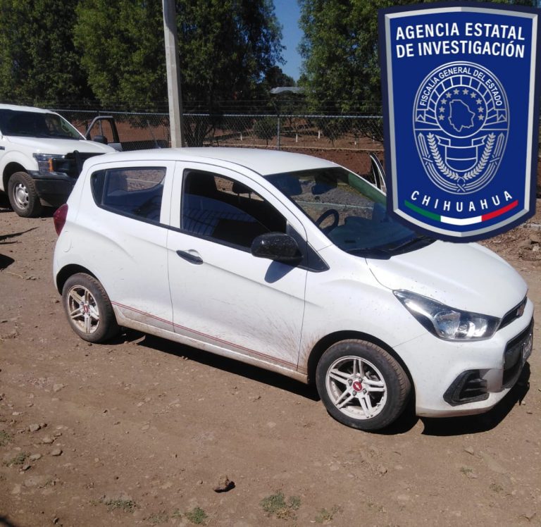 Recupera AEI en Guachochi vehículo reportado como robado en Chihuahua