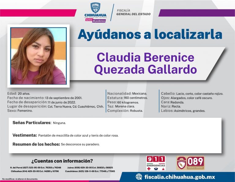 Claudia Berenice Quezada Gallardo