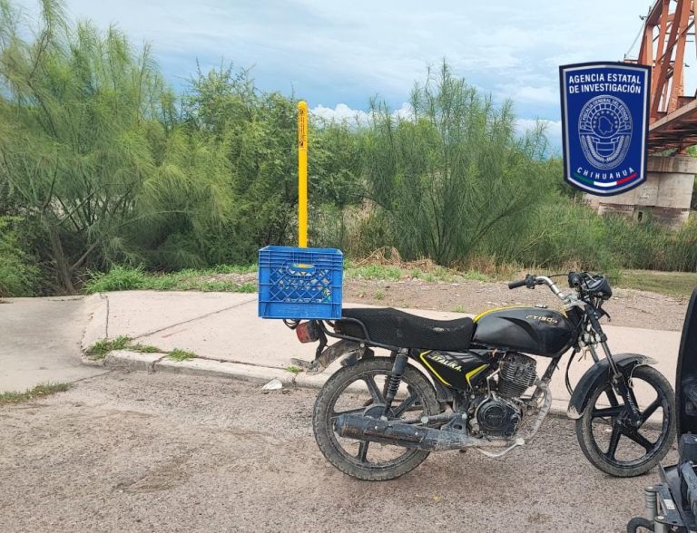 Detenido en Meoqui en posesión de una motocicleta robada en Delicias