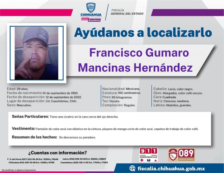 Francisco Gumaro Mancinas Hernández