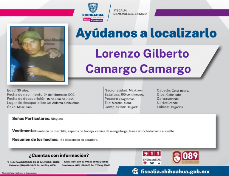 Lorenzo Gilberto Camargo Camargo