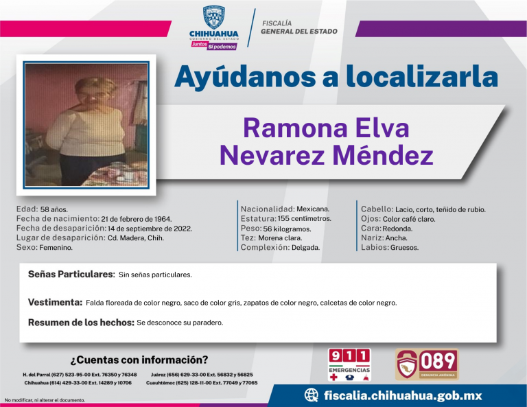 Ramona Elva Nevarez Méndez