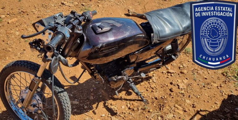 Asegura AEI motocicleta con reporte de robo en colonia Héroes de la Revolución
