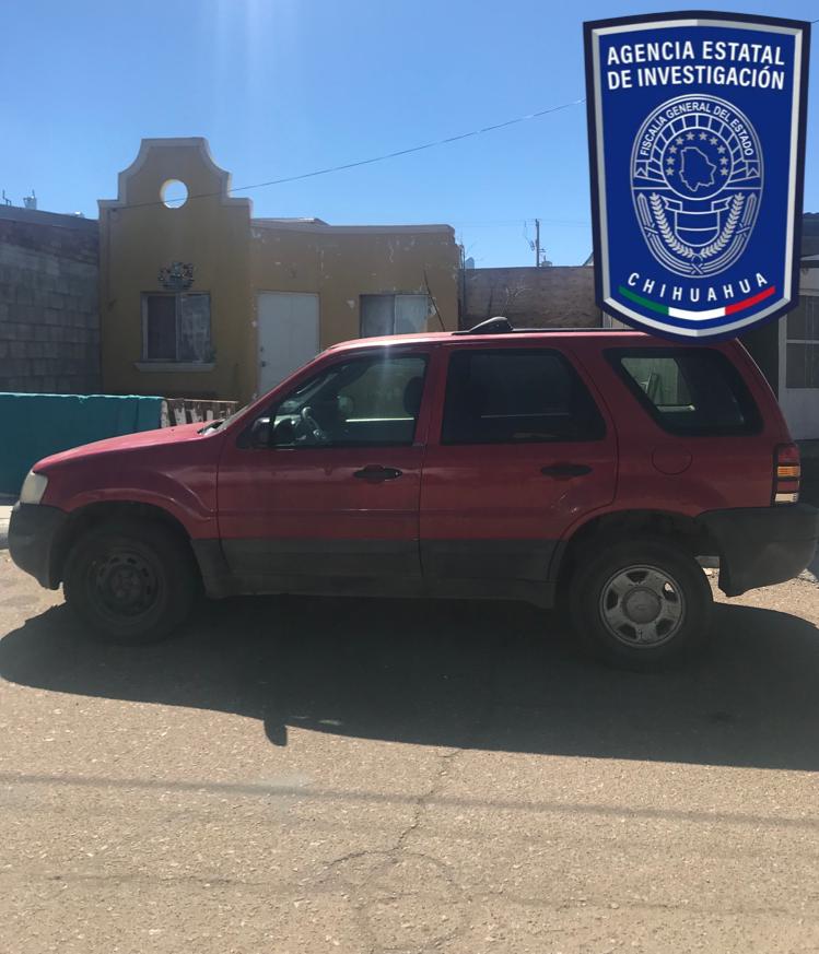 Asegura AEI Occidente, vehículo con reporte de robo reciente en Cuauhtémoc
