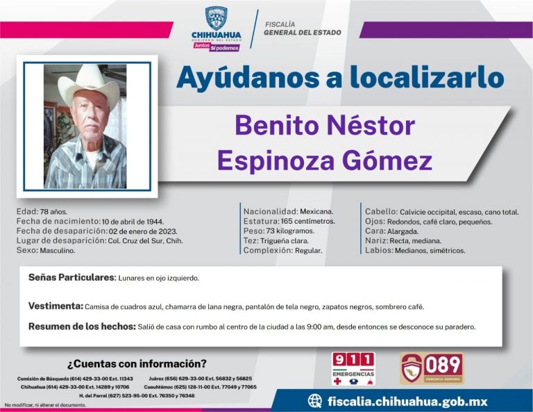 Benito Néstor Espinoza Gómez