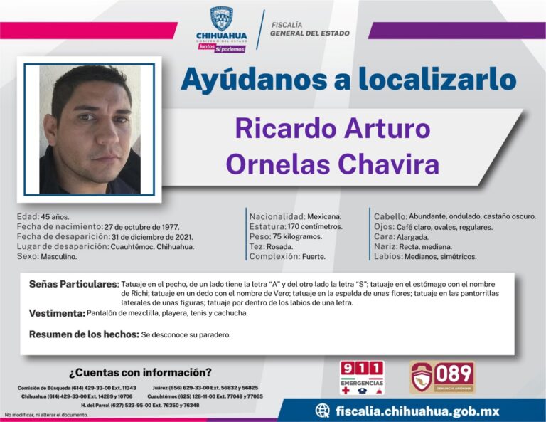 Ricardo Arturo Ornelas Chavira
