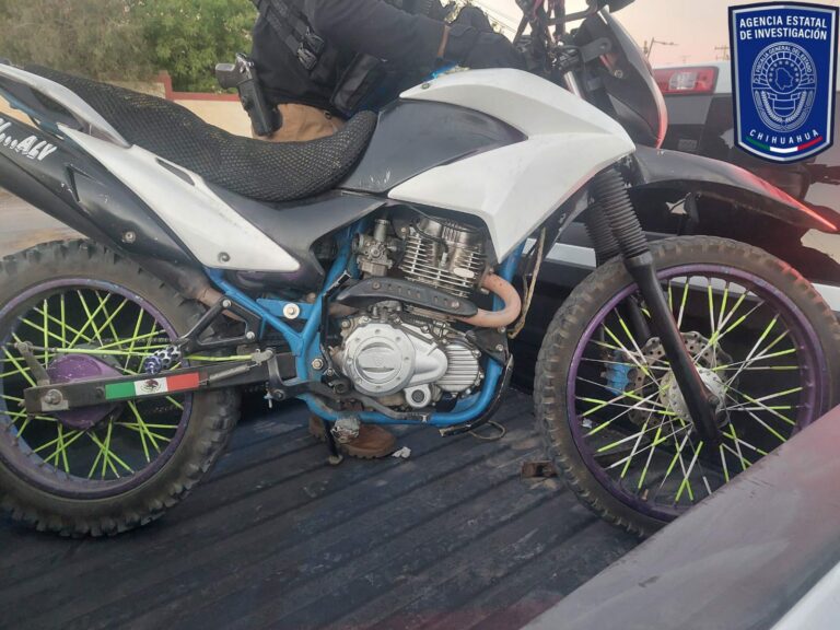 Detiene AEI a conductor de motocicleta con reporte de robo en Parral