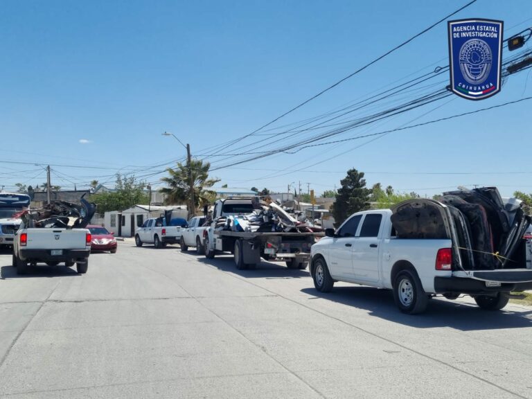 Asegura FGE casi 200 autopartes de vehículos en Ciudad Juárez