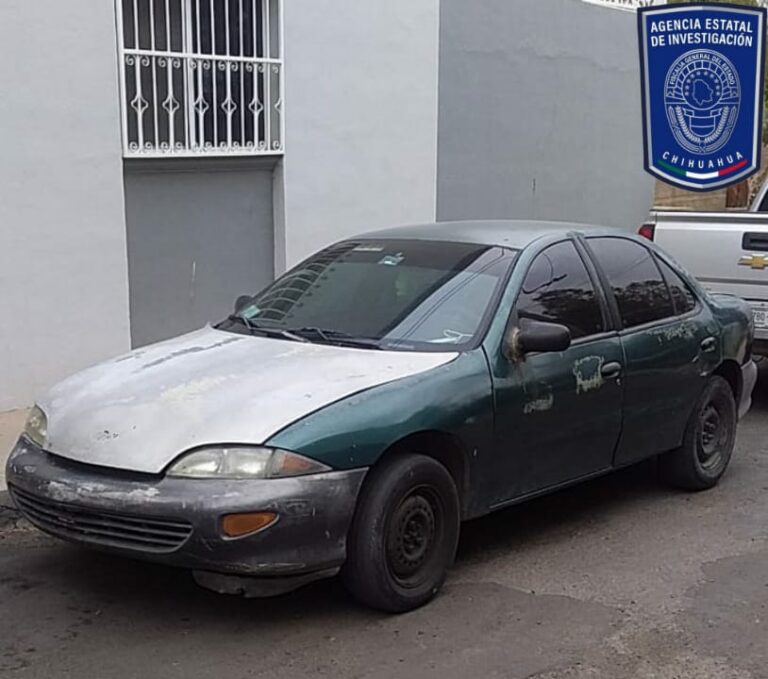 Asegura AEI vehículo con reporte de robo en Parral