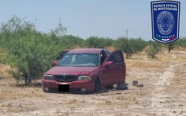 Asegura AEI vehículo con reporte de robo en Jiménez