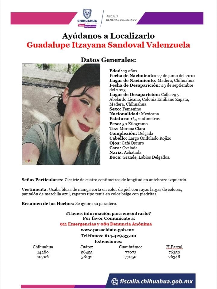 Guadalupe Itzayana Sandoval Valenzuela