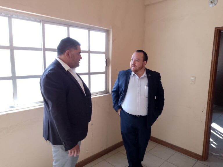 Supervisa Fiscal de Distrito remodelación del edificio que ocupará el Ministerio Público en Jiménez