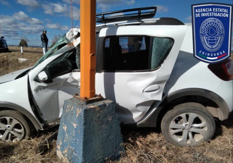 Asegura AEI Noroeste vehículo dañado en accidente en Ignacio Zaragoza