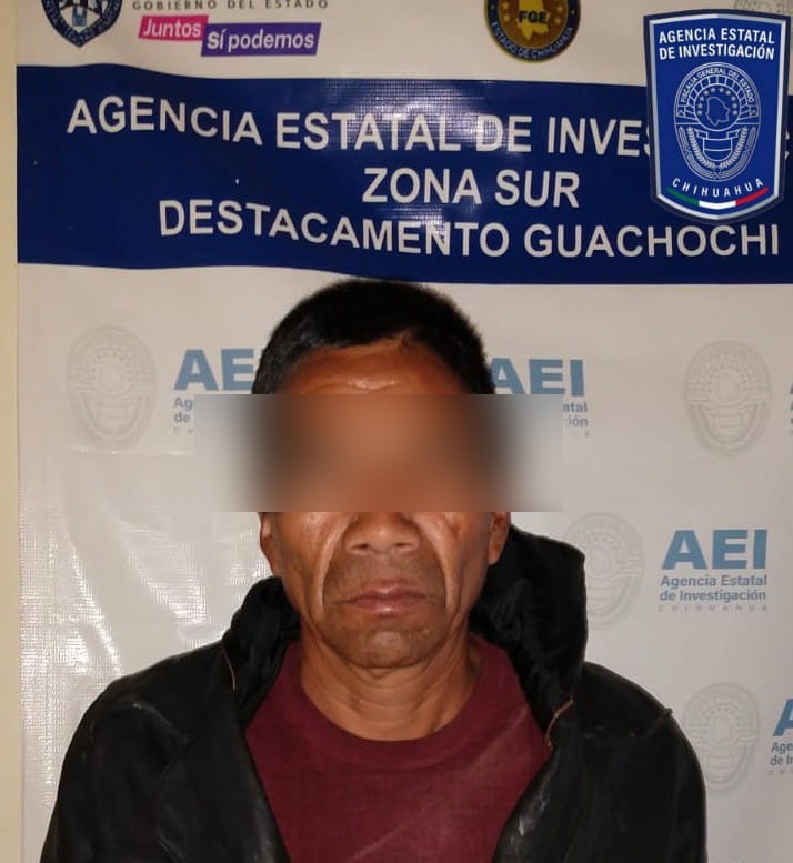 Detenido en flagrancia por homicidio en tesgüinada en Guachochi