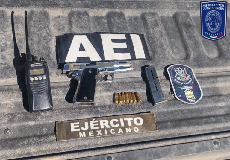 Asegura Operativo Conjunto arma de fuego y radio de comunicación en Guadalupe y Calvo.