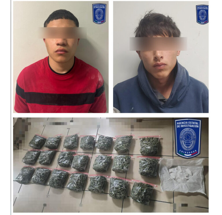 Captura AEI a hombres en posesión de más de nueve kilos de droga