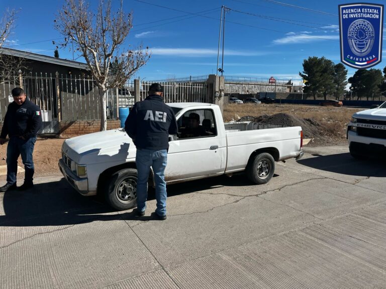 Realiza AEI operativo en Nuevo Casas Grandes para localizar vehículos robados
