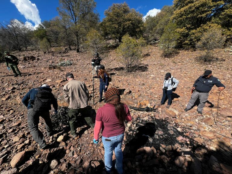 Trabajan CLB y Equipo Argentino de Antropología en segunda fase de la inspección en Ejido 6 de Enero