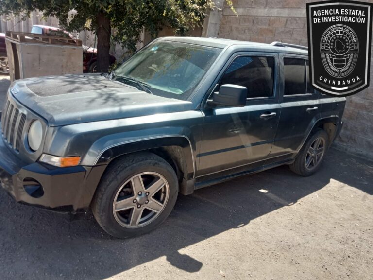 Recupera AEI camioneta con reporte de robo en Parral