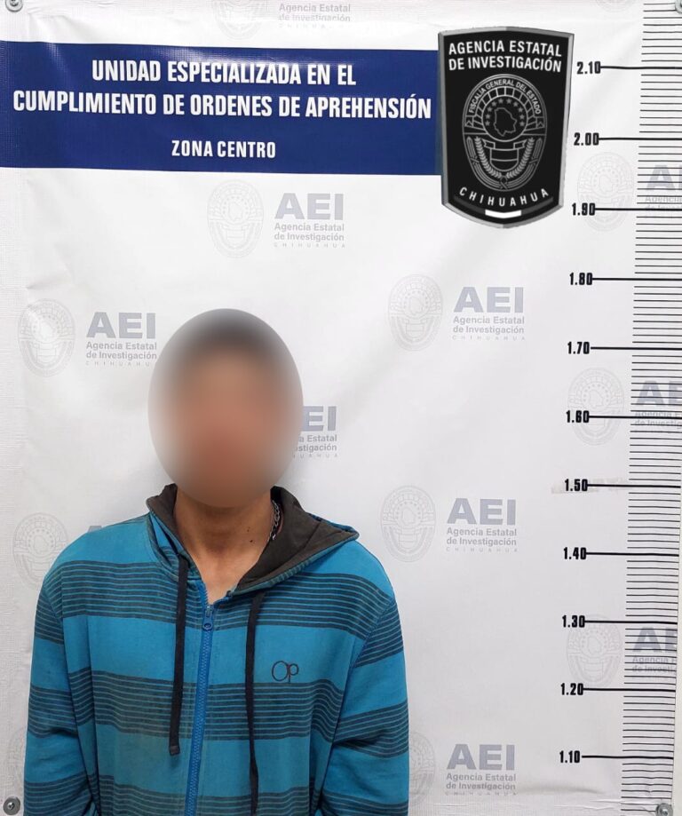 Detiene AEI a un adolescente por homicidio cometido en la ciudad de Chihuahua