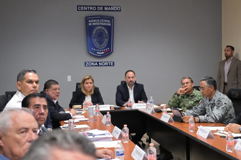 Encabeza Gobernadora reunión de la Mesa de Seguridad en Ciudad Juárez